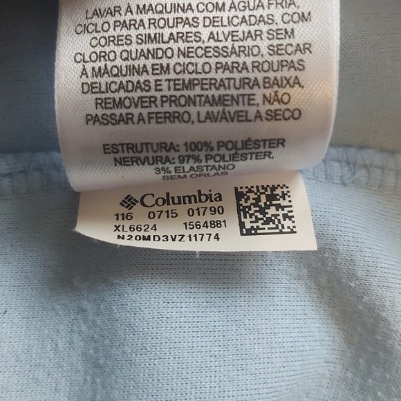 COLUMBIA | Woman's Half-Zip Pullover Sweater Top Blue Size Large - Picture 8 of 9